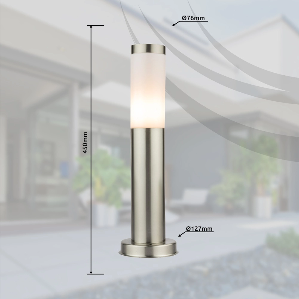 Tuinlamp Boston antraciet met wit Globo 9007371404575