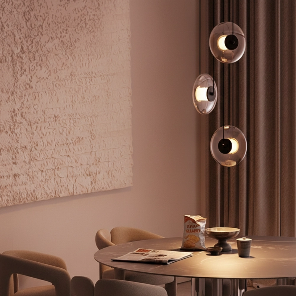 Unieke hanglamp Ballet zwart 3-lichts rond