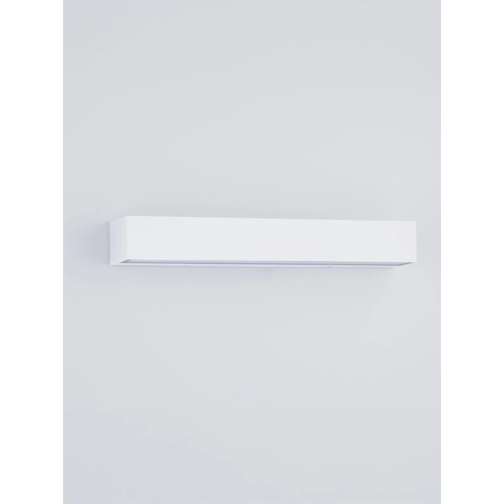 Strakke wandlamp Lane wit 36cm - 28W Lyora 5212017496799