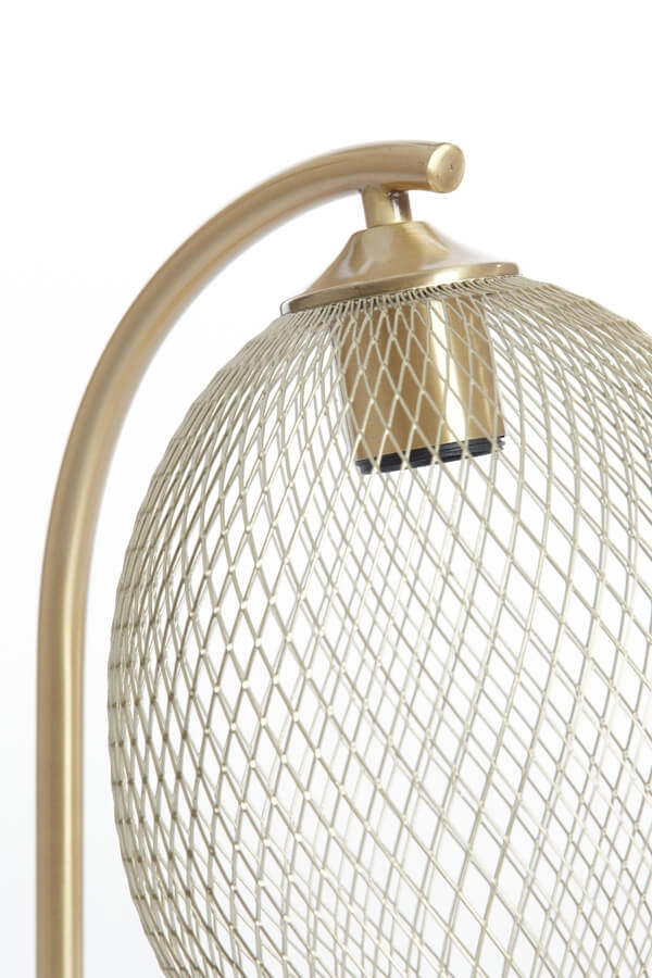 Gouden tafellamp Moroc Ø 20cm Light & Living 8717807686420