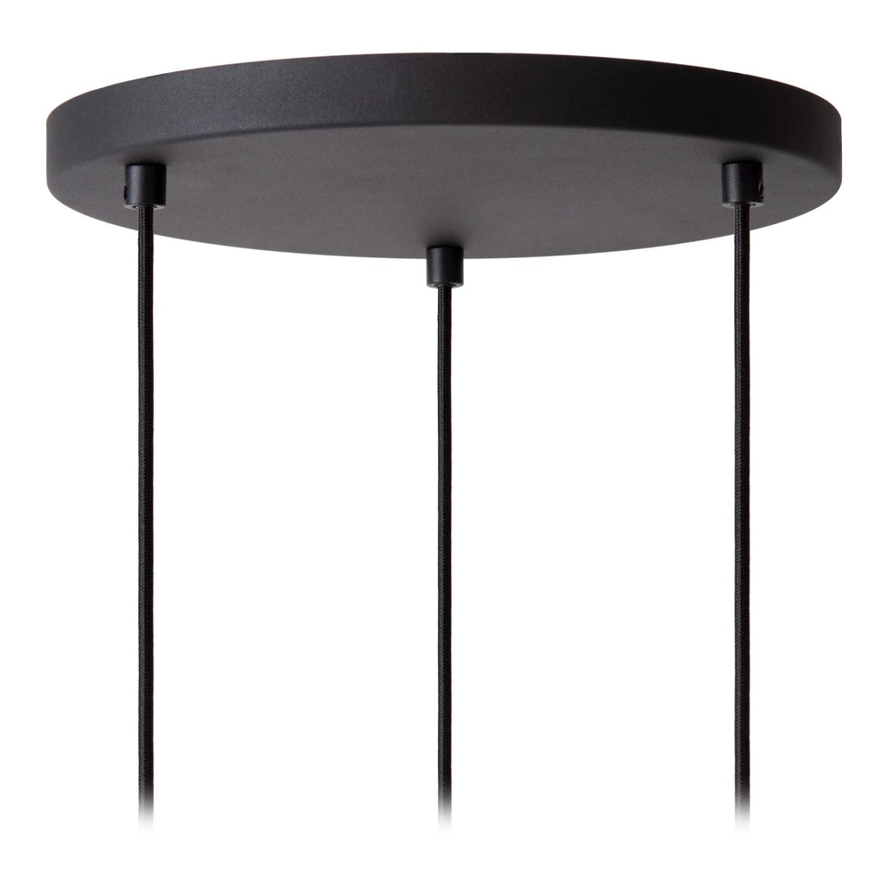 3-lichts hanglamp Lambres zwart Lucide 5411212452900