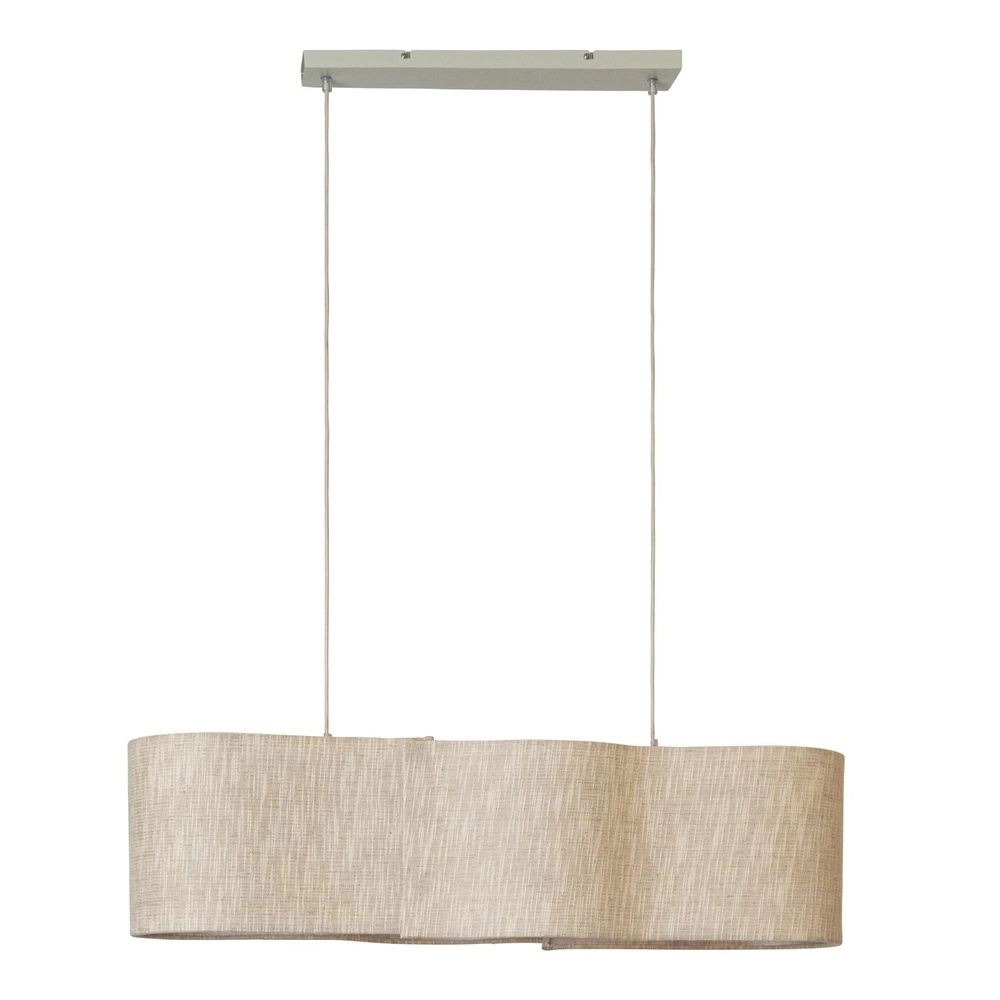 Organische hanglamp Chantal 4-lichts beige