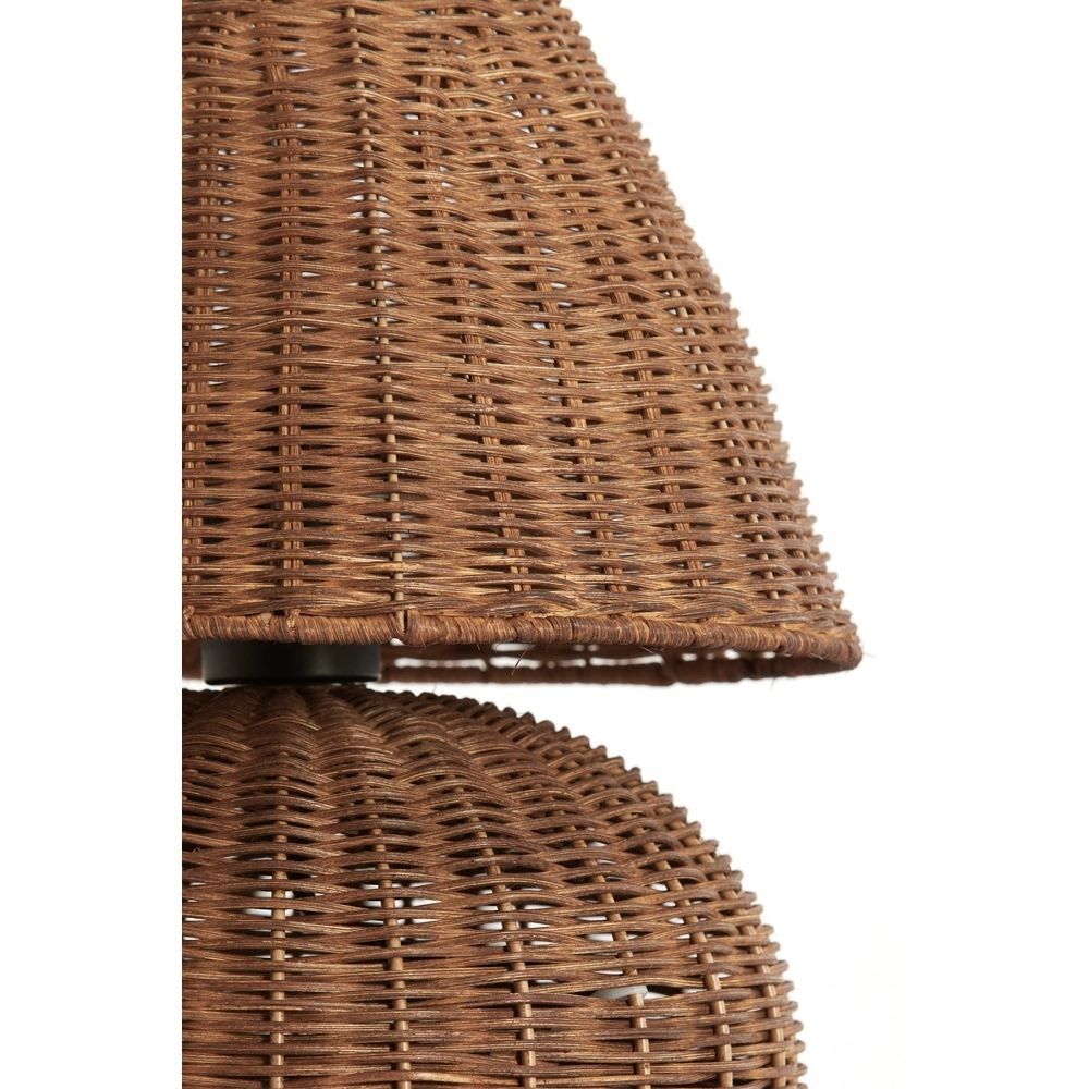Rotan schemerlamp Mavon Ø 27,5cm - donker rotan Light & Living 8717807820510