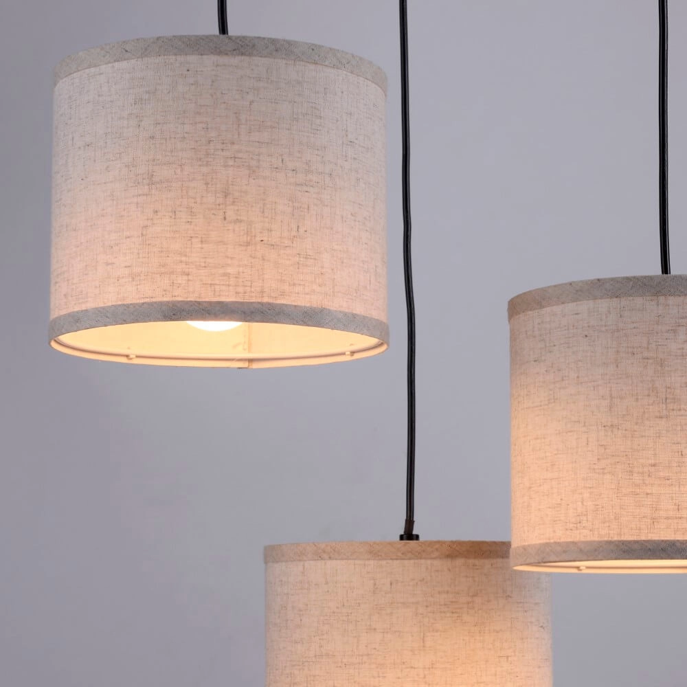 Landelijke plafondlamp Bark hout Just Light 4043689975937