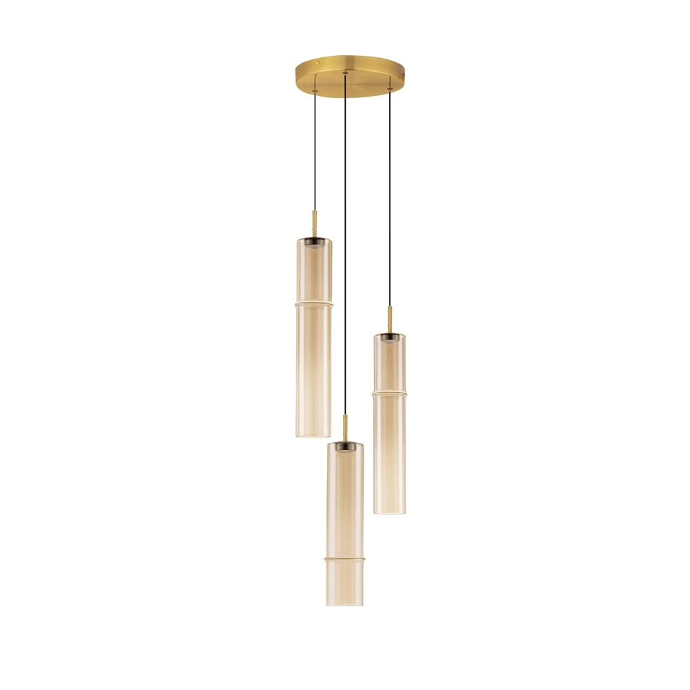 Unieke hanglamp Sano 3-lichts goud Lyora 5212017474049