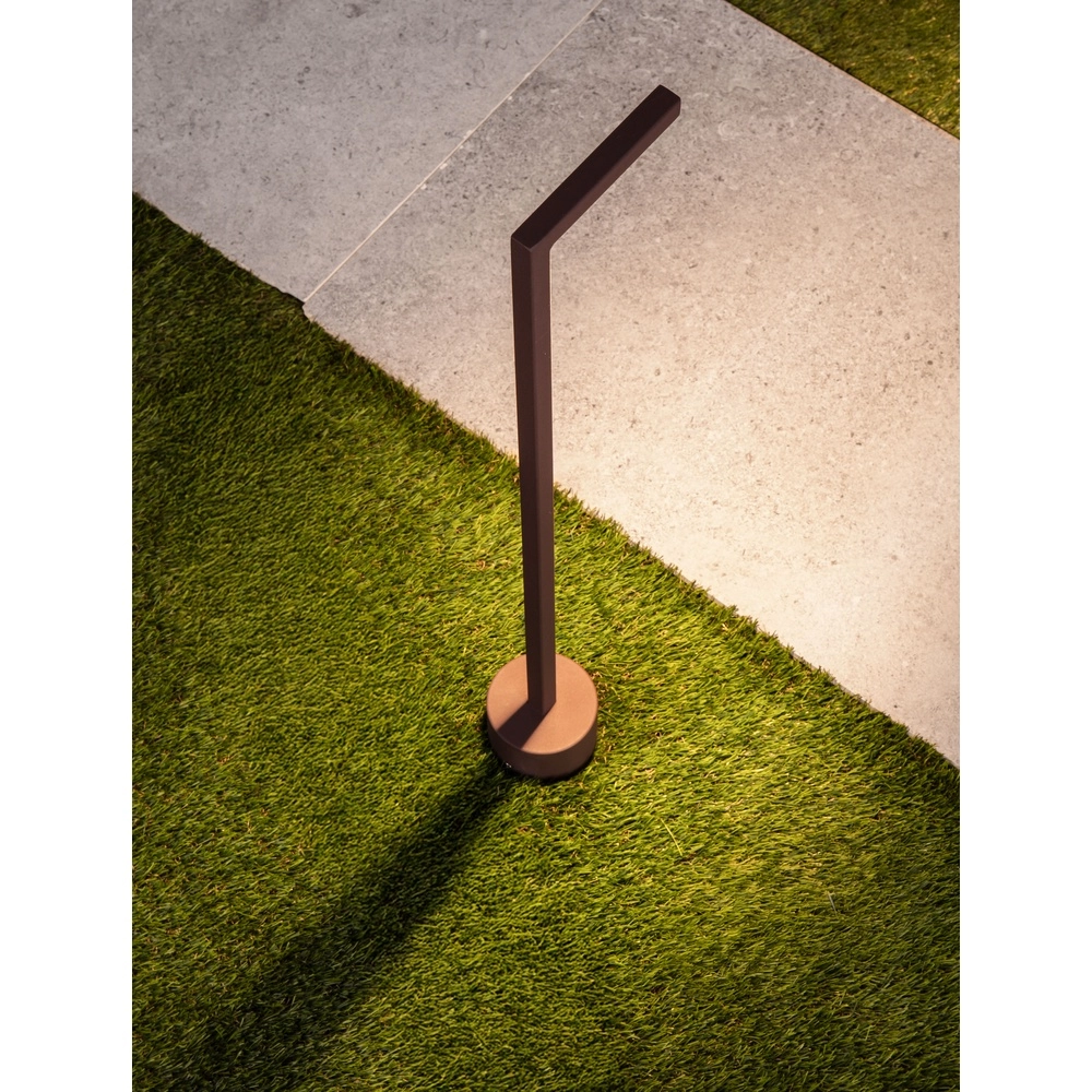 Sleek garden lamp Pipe Rust brown 64.5cm Lyora 5212017465559