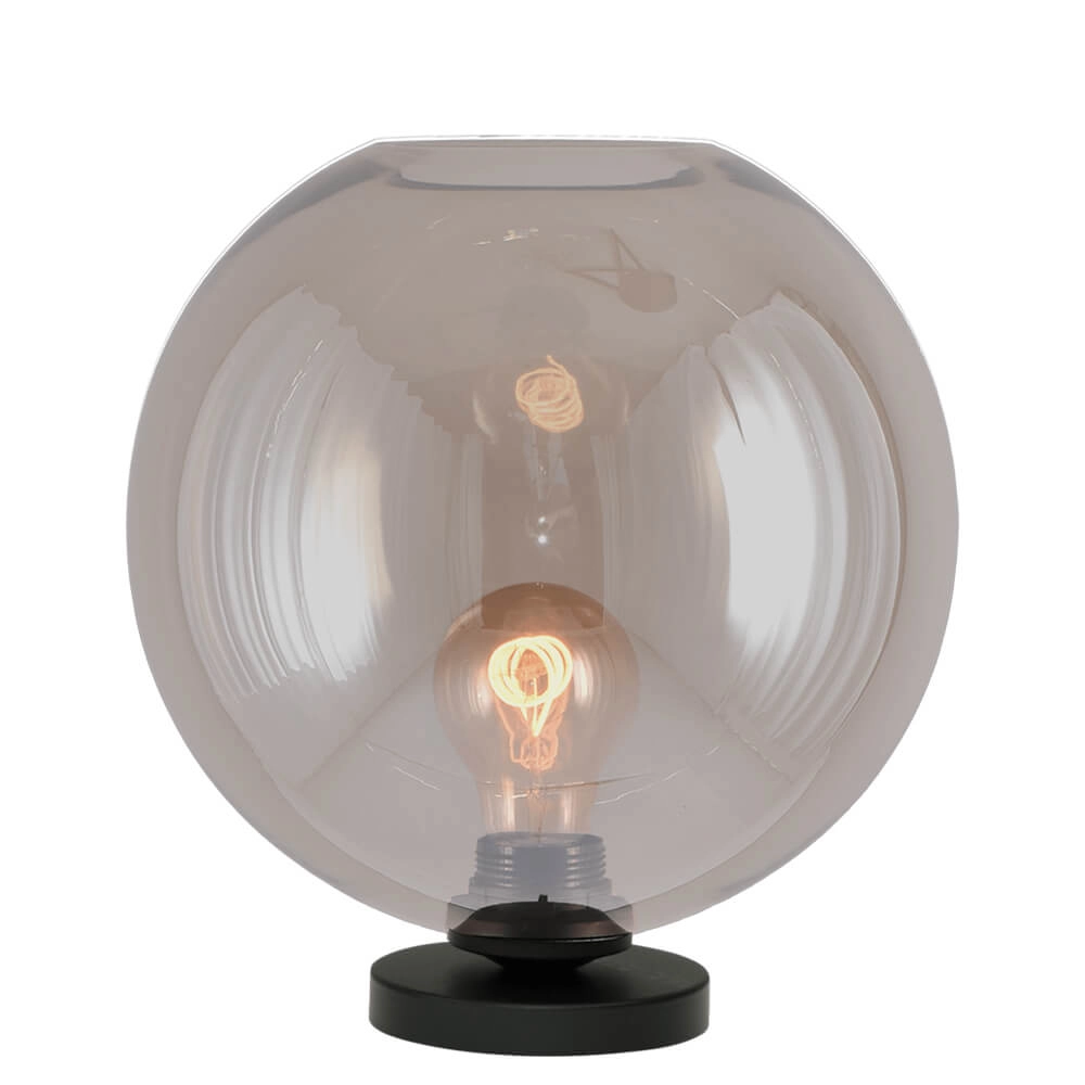 Tafellamp Bella 2 met Ø 25cm goud glas