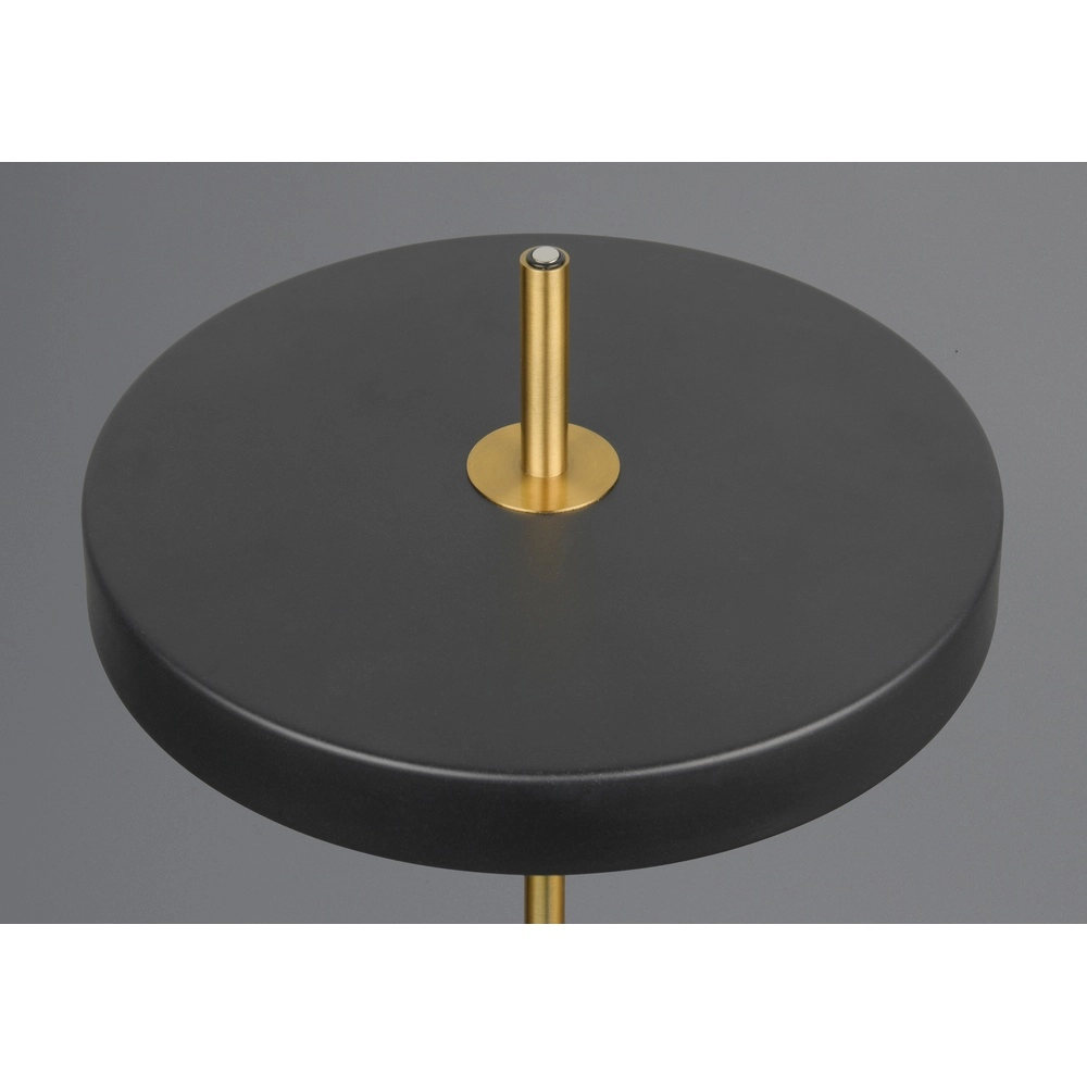 Design tafellamp Keaton zwart met goud Trio 4017807655865