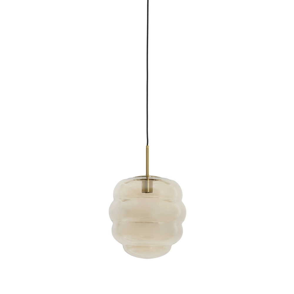 Ø 30cm hanglamp Misty met amber glas