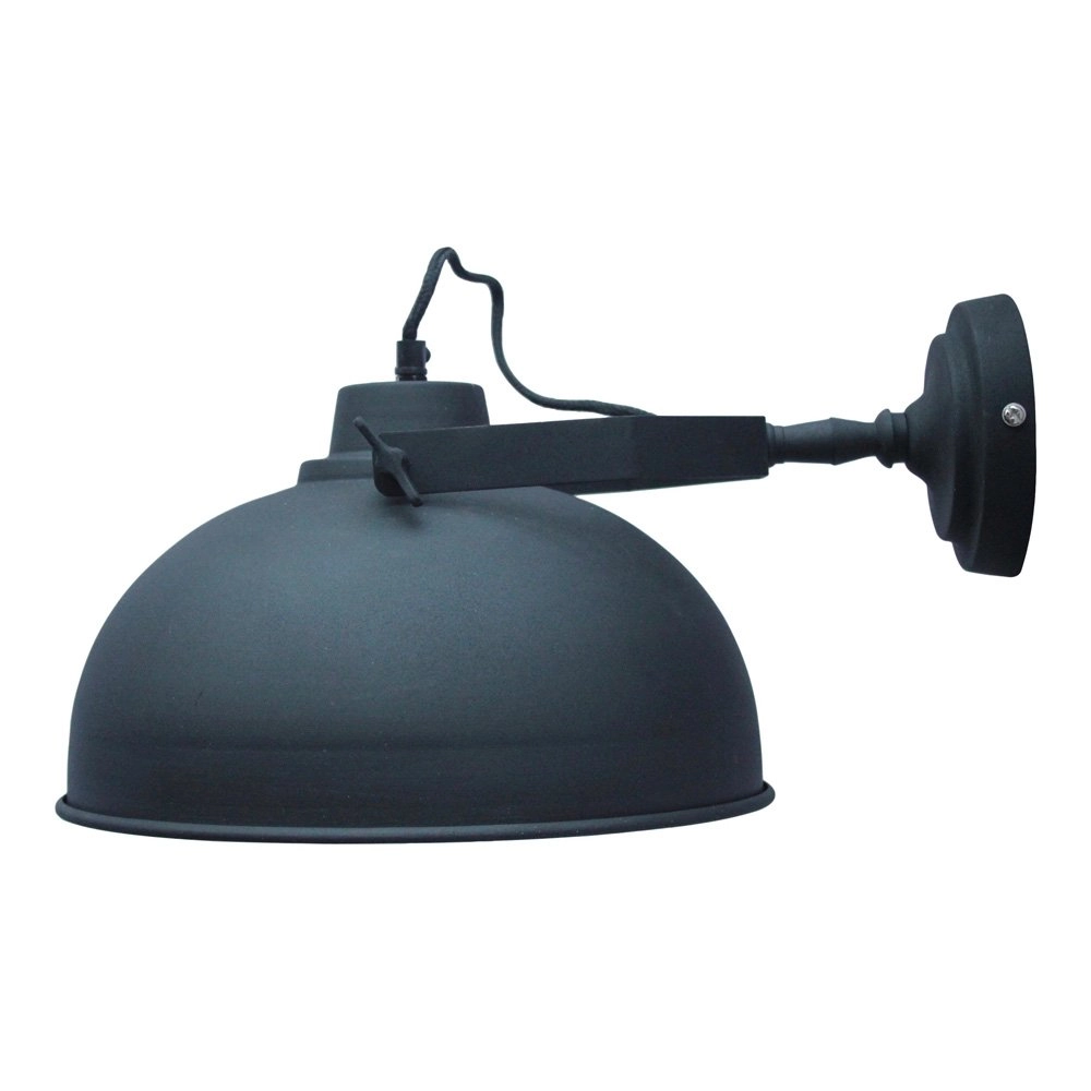 Wandlamp Urban Vintage 30 cm zwart