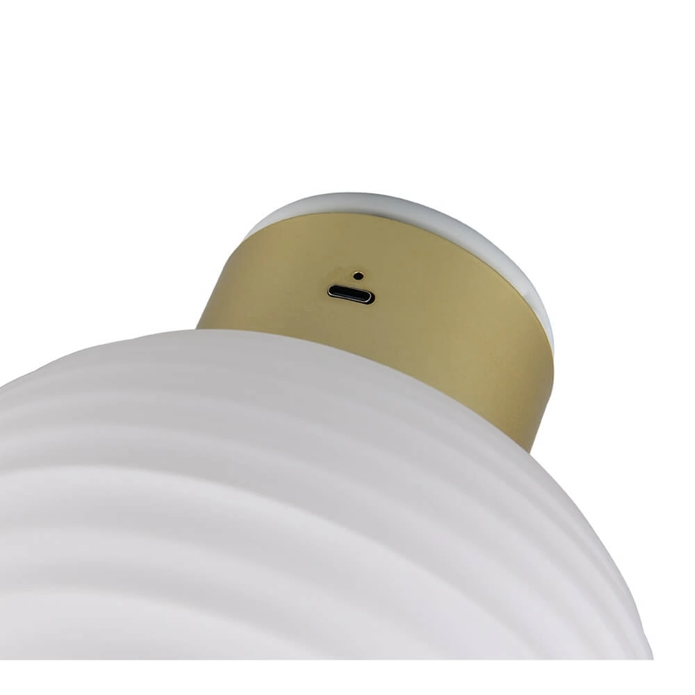 Wandlamp Earl wit glas oplaadbaar Trio 4017807643442