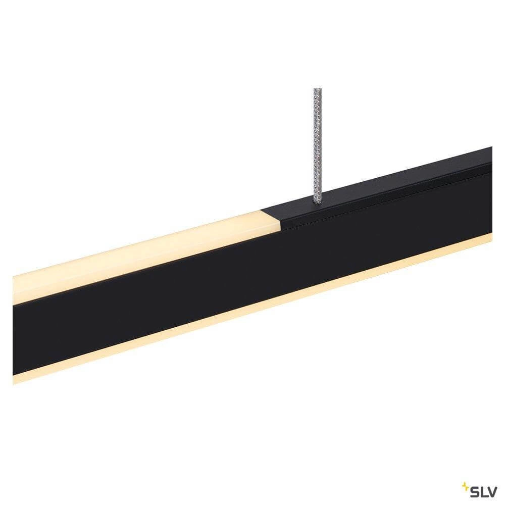 Zwarte hanglamp One Linear 2x15w - 140cm SLV 4024163262651