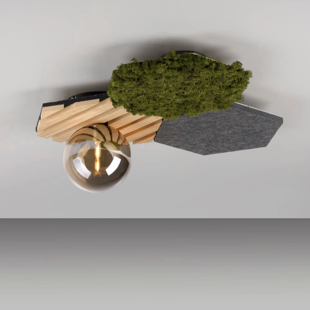 Plafondlamp Green Hex natuur Just Light 4043689004255