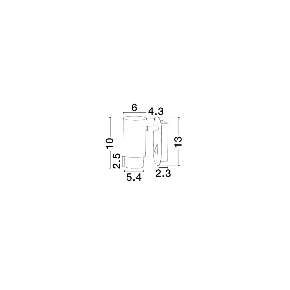 Bedlampje Nime zwart Lyora 5212017476388