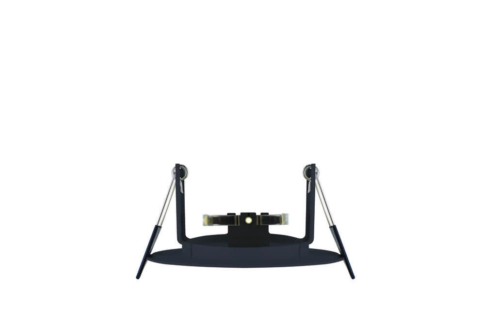 Zwarte inbouwspot EvoFire GU10 - rond Lyora 5055788253792