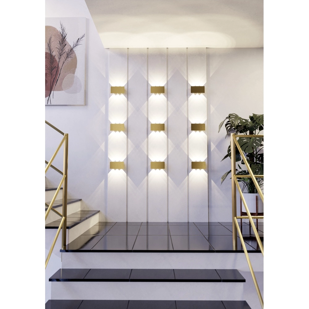 Strakke wandlamp Talamello 20cm - goud - led Eglo 9008606316465