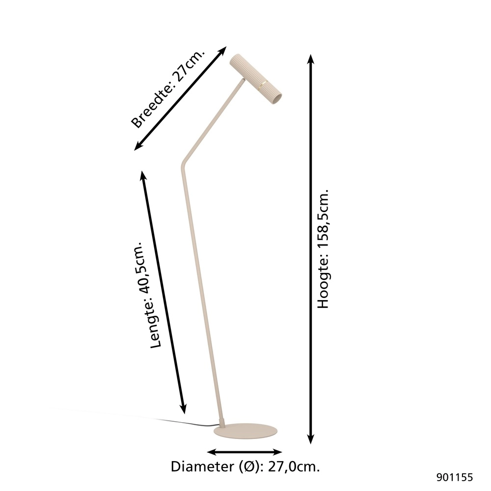 Zand leeslamp Caminia GU10 Eglo 9008606312528