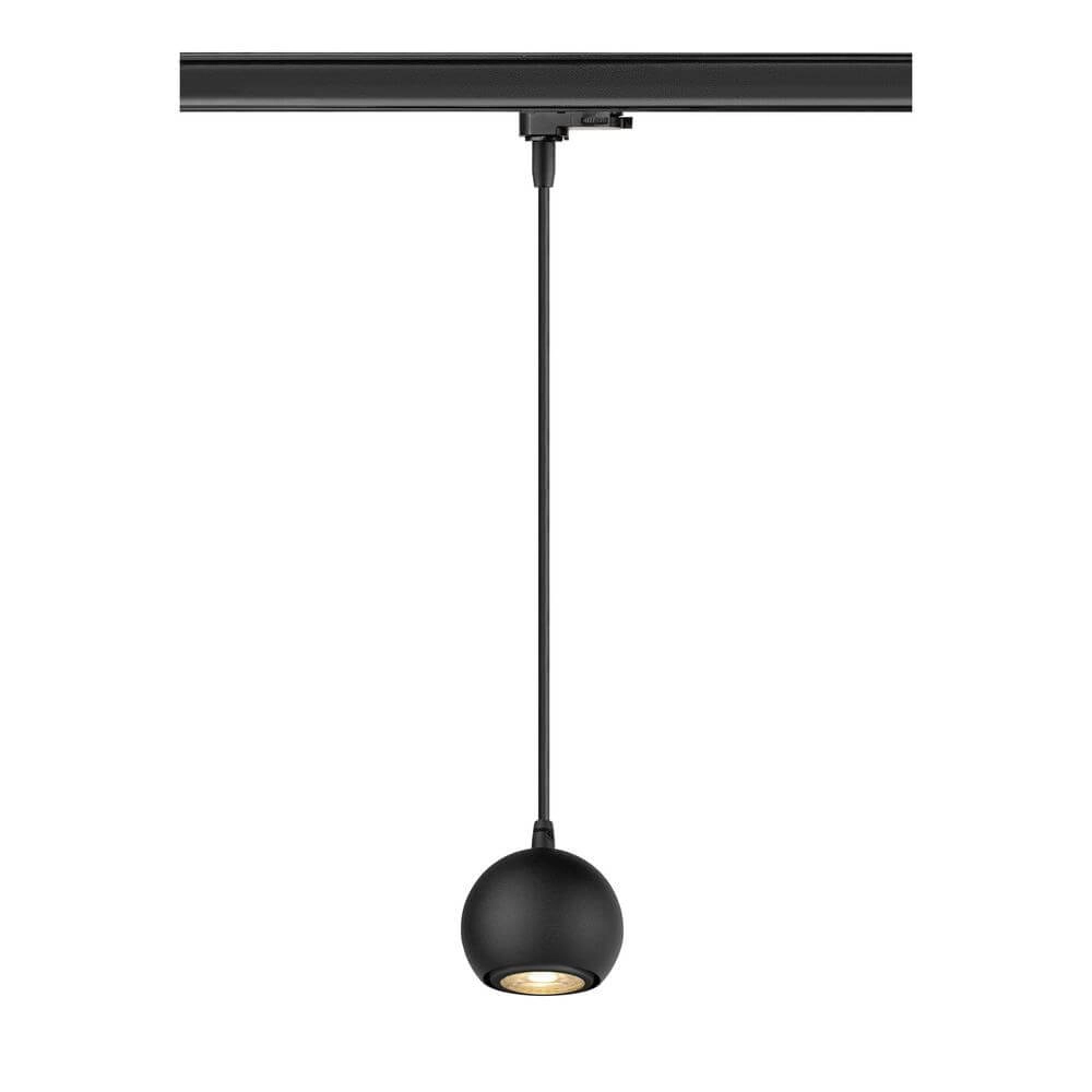 Hanglamp voor rail Light Eye 90 zwart 3-fase Ø 9cm