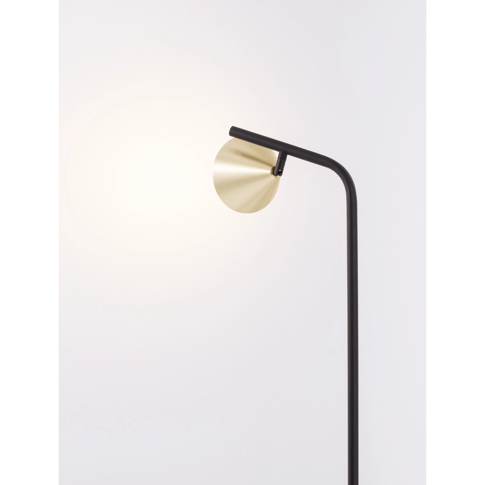 Vloerlamp Conico zwart met goud Lyora 5212017475473