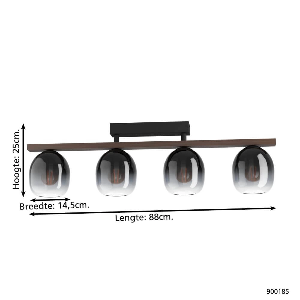 Glazen plafondlamp Filago Eglo 9008606235322