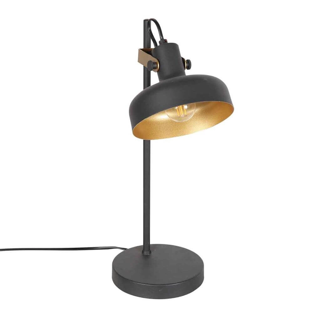Tafellamp Prato zwart met goud Steinhauer 8712746176391