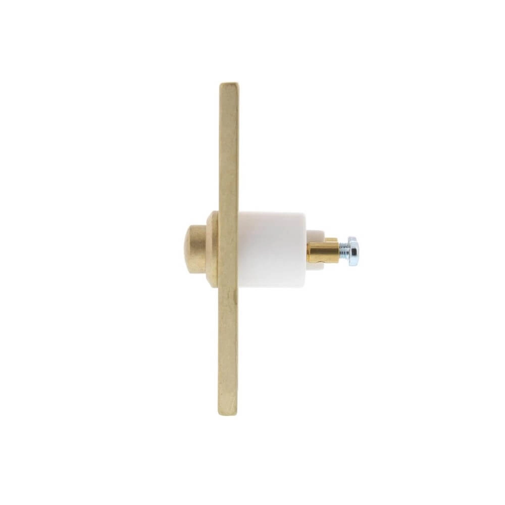 Rechthoekige deurbel Chimea messing getrommeld Intersteel 8714186119709