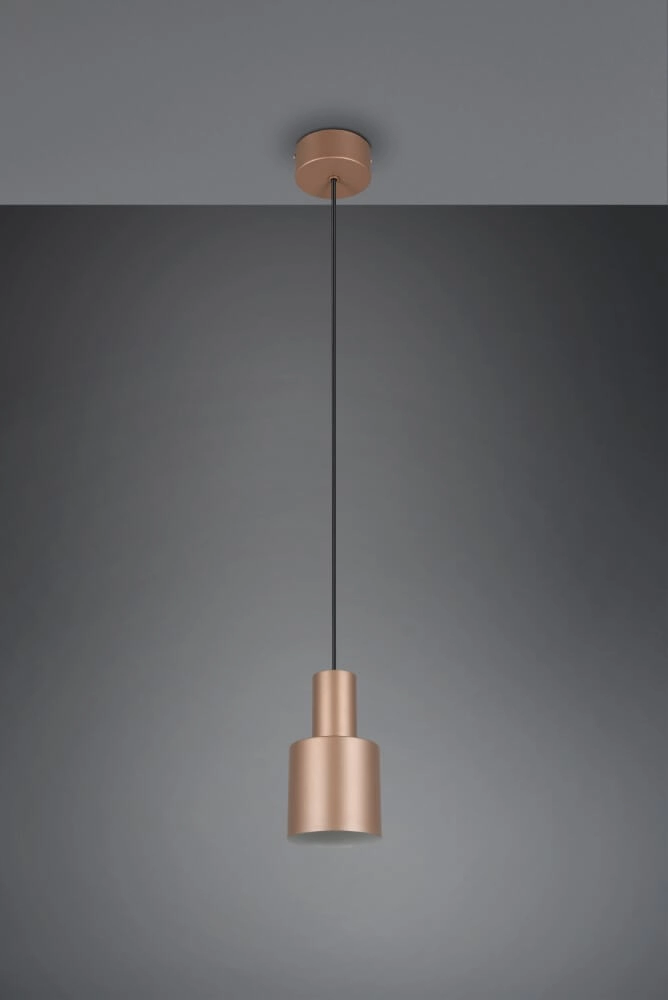 Roodkoperen pendel Agudo Ø 12cm Trio 4017807613797