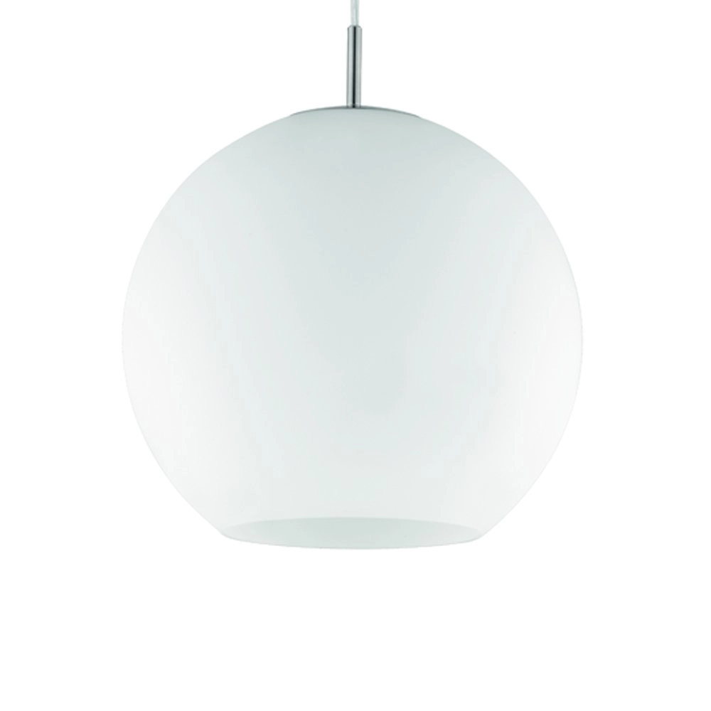 Moderne Hanglamp Moon 30cm wit
