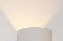 Buitenlamp up/down Brody wit - 7cm Artdelight 8719831730070