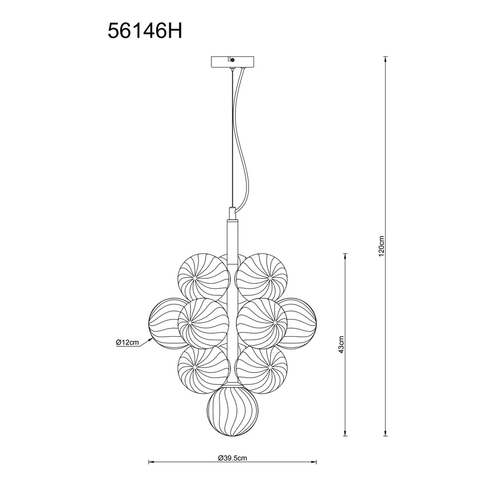 Zwarte hanglamp Conor met amber glas Globo 9007371509188