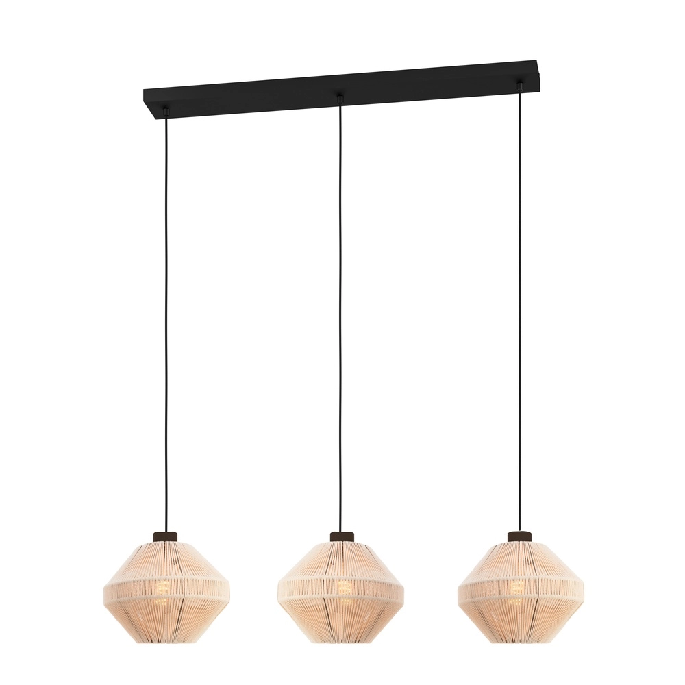Touw hanglamp Midsumer 3x Ø 22cm