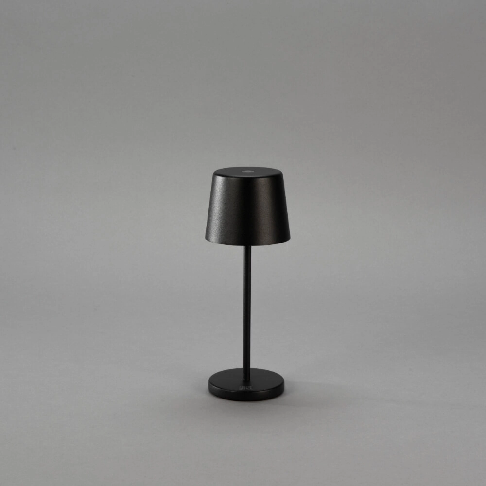 Oplaadbare tafellamp Vence mini zwart Oplaadbare tafellamp Vence mini zwart