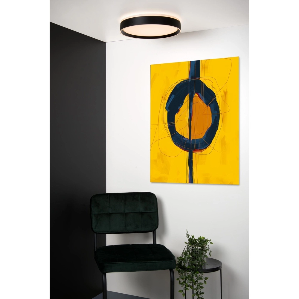 plafonniere Nuria Ø 30cm zwart