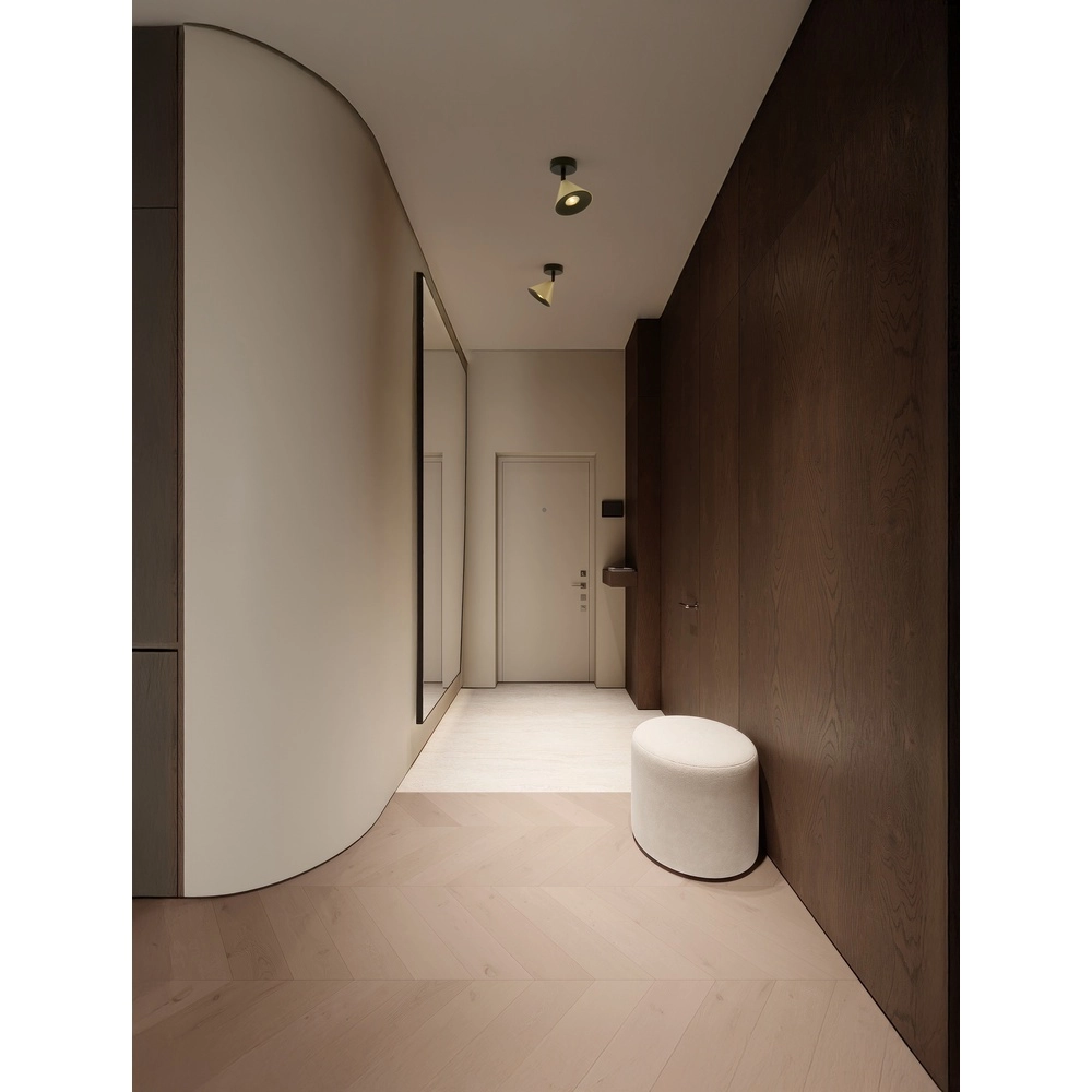 Plafondlamp Conico zwart met goud Lyora 5212017475350