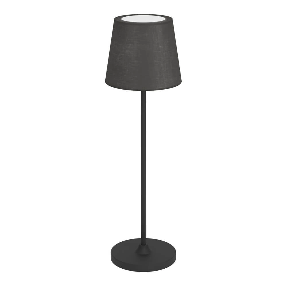 Tafellamp Leonero zwart met stof