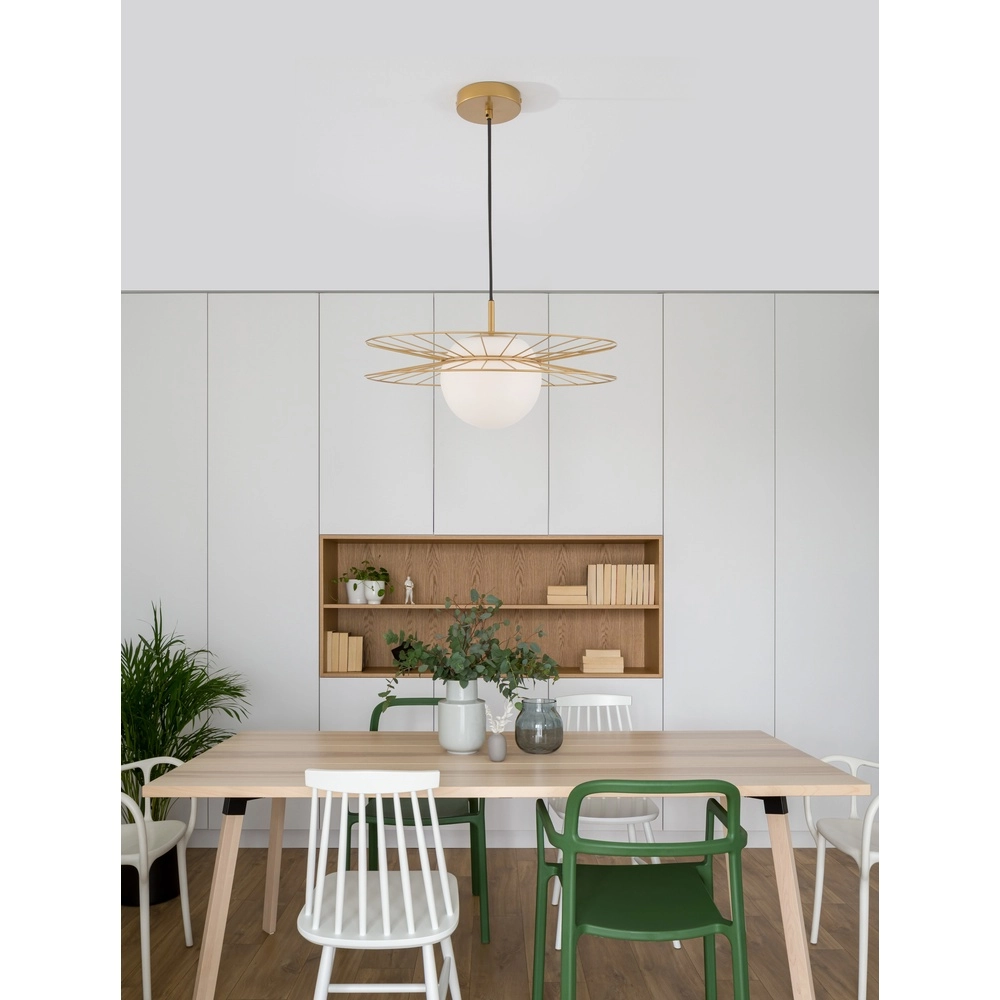 Gouden hanglamp Ellery Ø 45cm