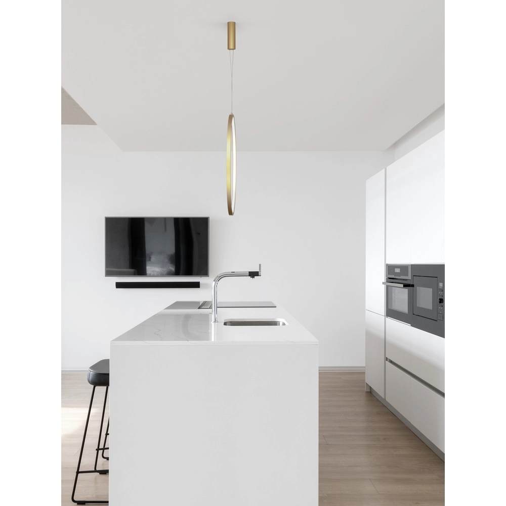 Ronde hanglamp Change Ø 80,7cm goud Lyora 5212017437327