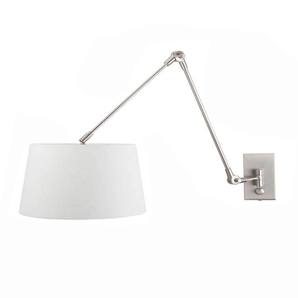 Schemerlamp Gramineus witte met kap Steinhauer 8712746093780