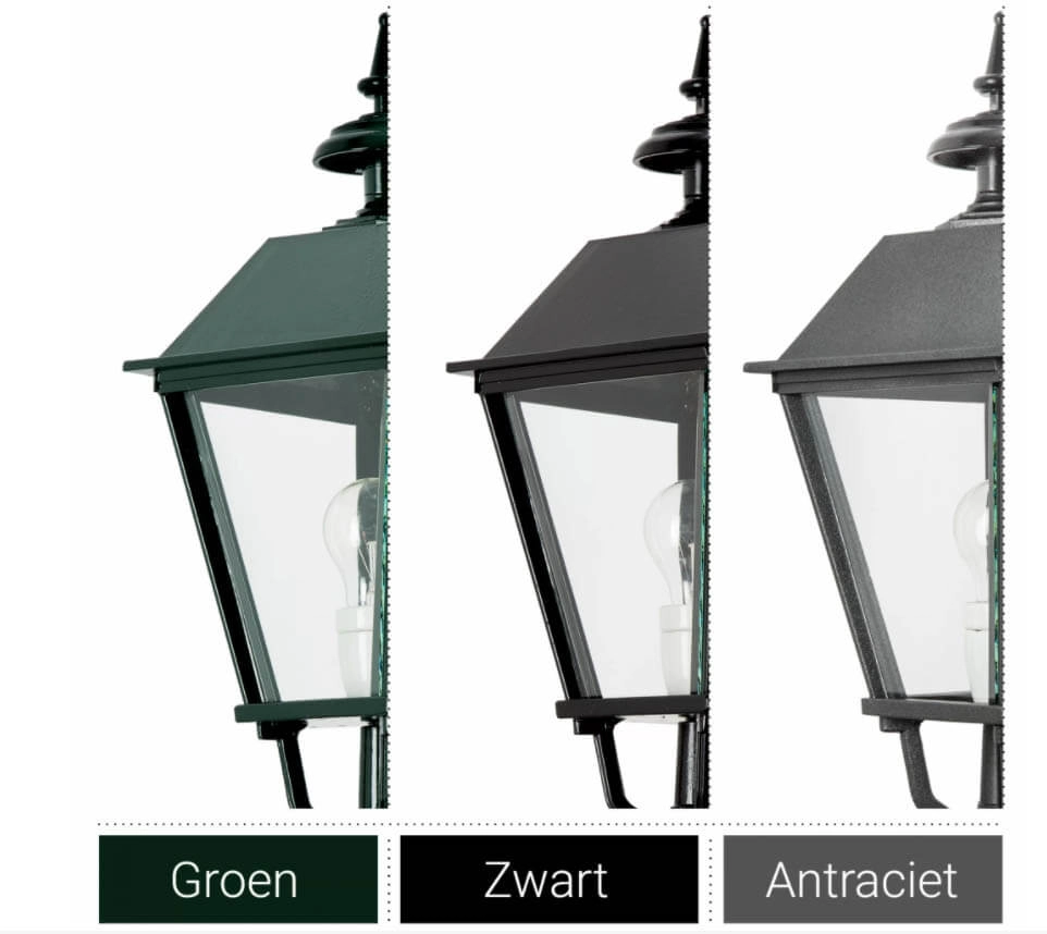 Oudhollandse muurlamp Singel XL zwart KS Verlichting 8714732114042