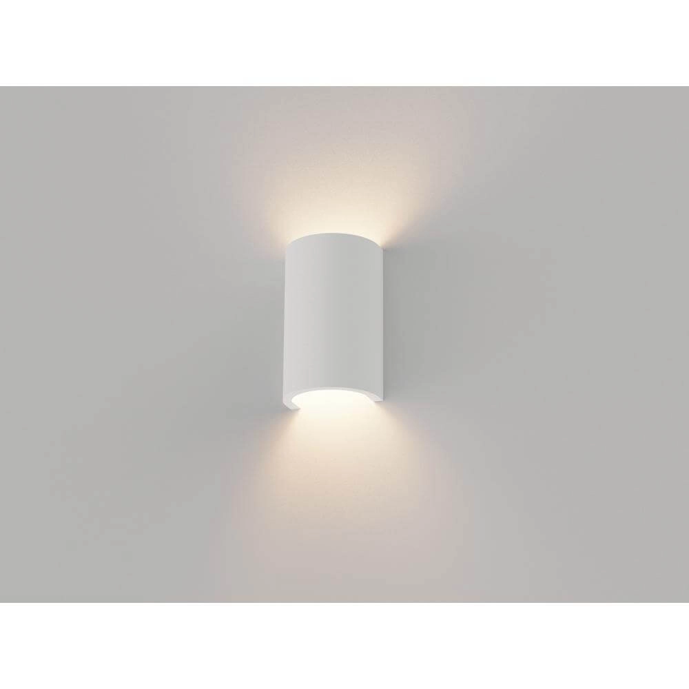 Unieke wandlamp Nantes wit met ribbels Unieke wandlamp Nantes wit met ribbels