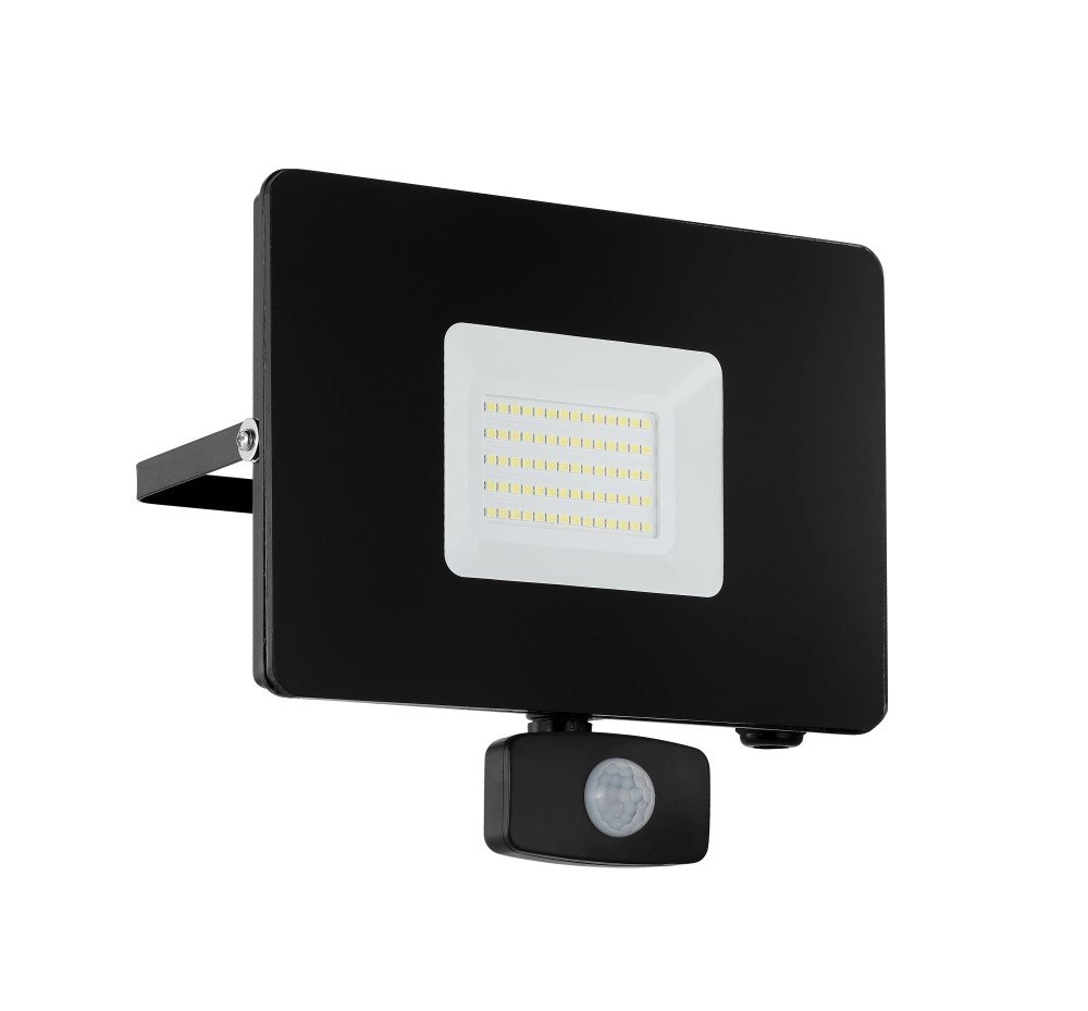 Ledspot Faedo 3 - 50w met bewegingssensor zwart