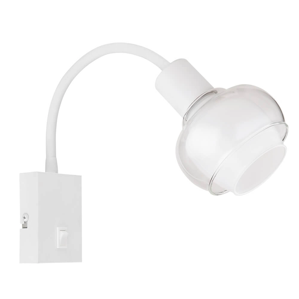 Witte wandlamp Tokki boog enkel Globo 9007371446056