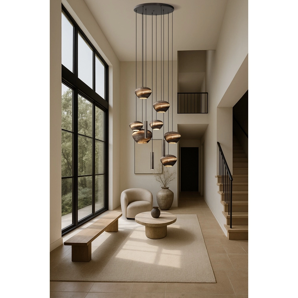 10-lichts hanglamp Cartone met Think Paper kappen Masterlight 8718121391625