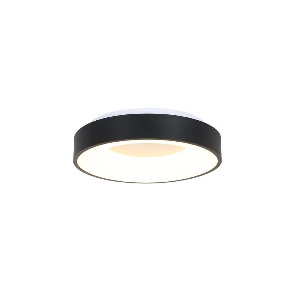 Zwarte plafondlamp Ringlede Ø 30cm Steinhauer 8712746135770
