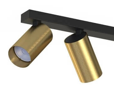 Gouden 3-lichts opbouwspot Mono Lyora 5903139778398