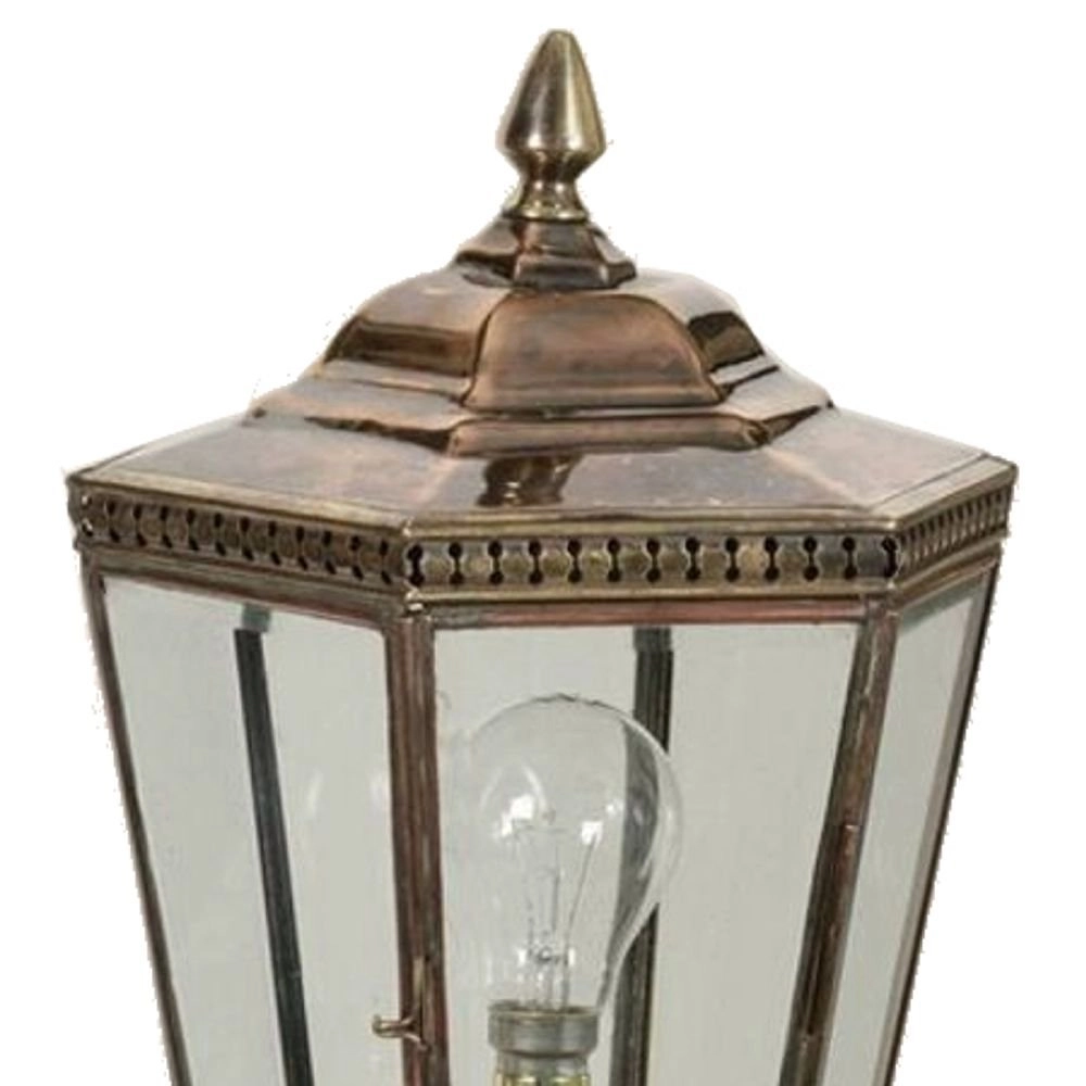 Landelijk buitenlamp Chelsea Short Pillar handgemaakt - messing (PB) Limehouse 8716803507050