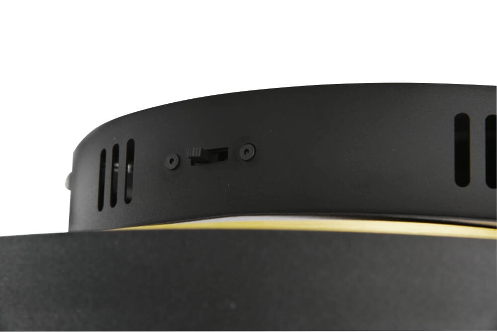 Dimbare plafondlamp Caya goud met zwart Trio 4017807541953