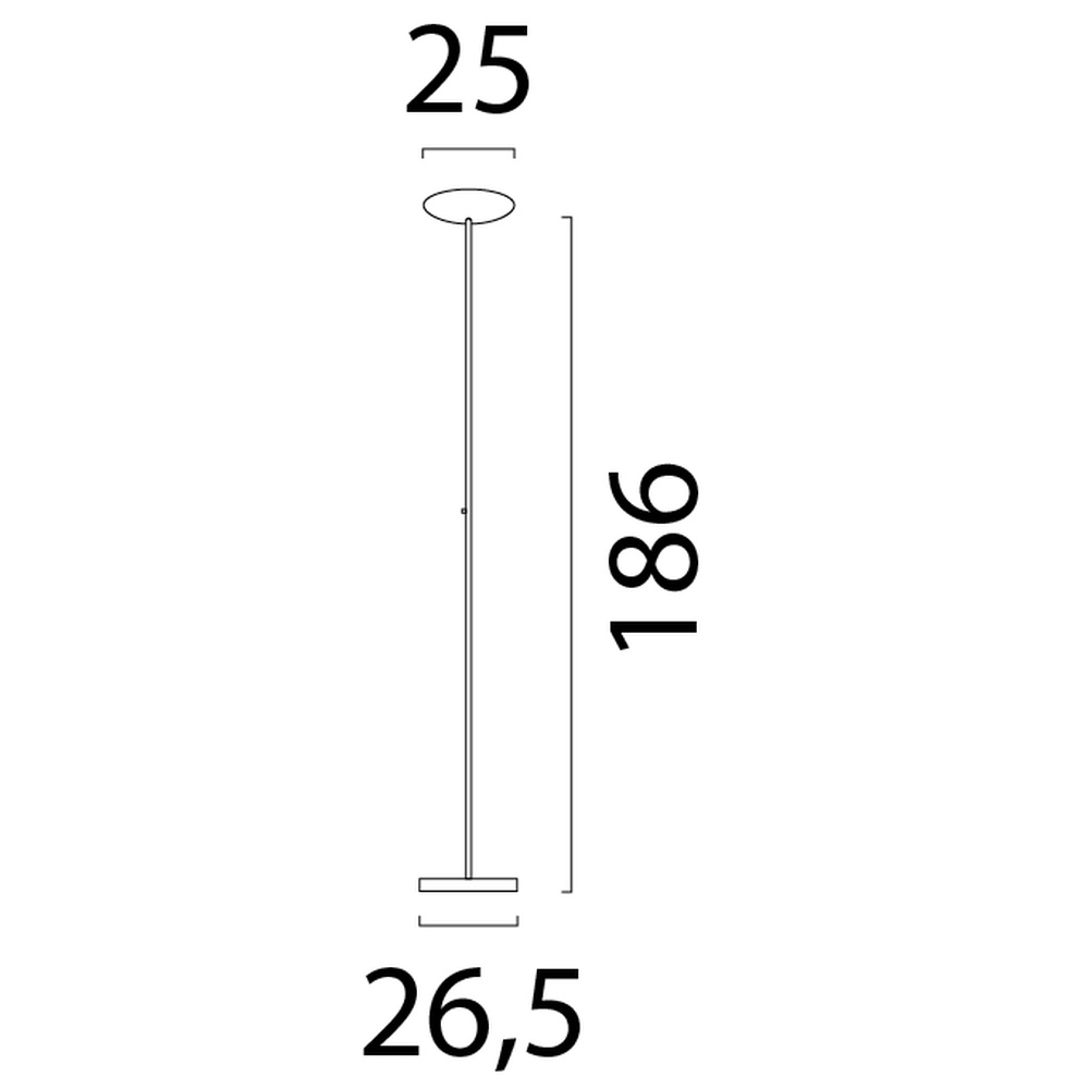 Design vloerlamp Scala zwart Ø 25cm Masterlight 8718121296609