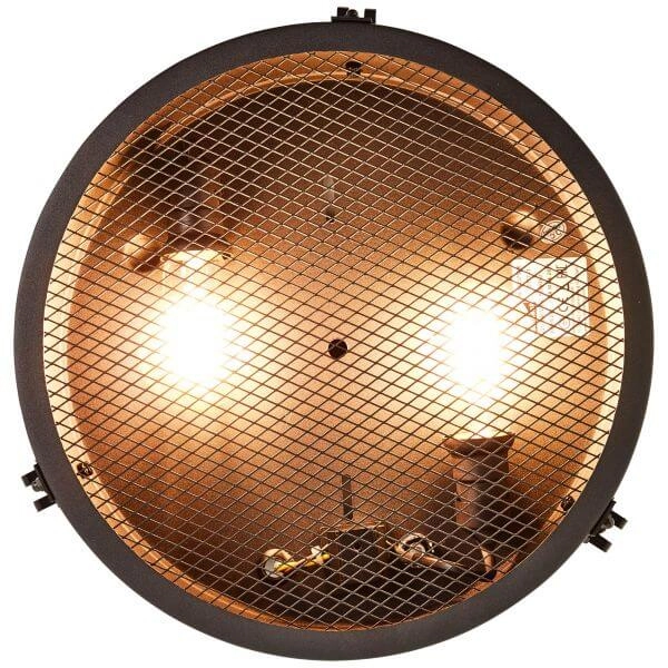 Industriële plafondlamp Zois Ø 34cm Brilliant 4004353382673