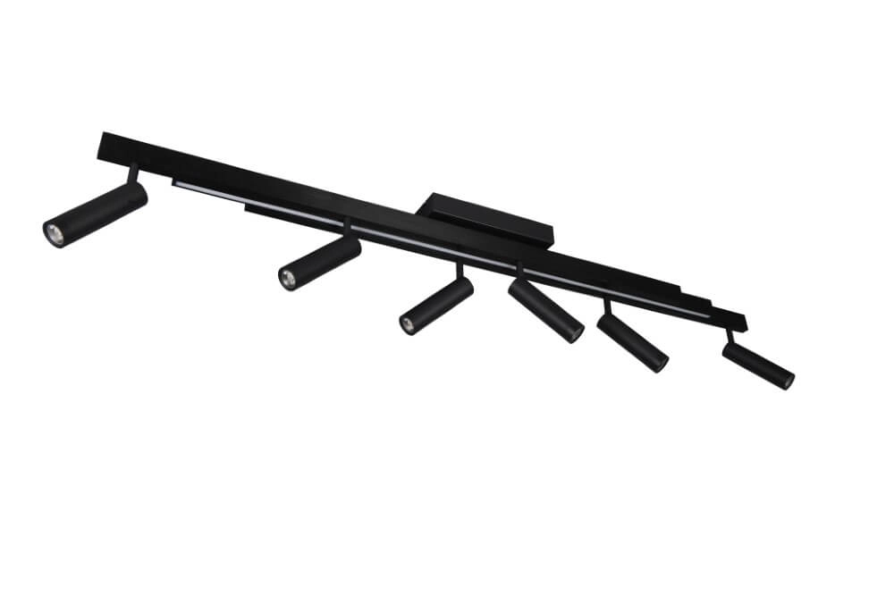 6-lichts led spot Zeno zwart Trio 4017807627312